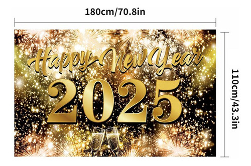 Accesorios Para Fotomatón De Feliz Año Nuevo Pancarta De Fel