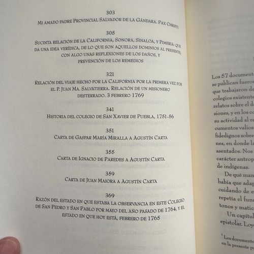 Jesuitas, Memoriales Y Cartas Provincia Mexicana S. Xviii