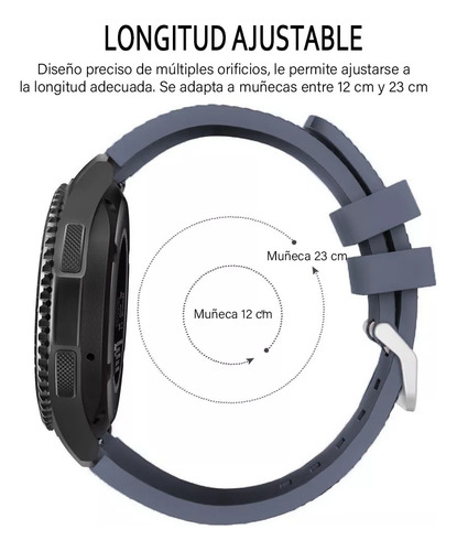 Correa De Silicon Texturizada Para Galaxy Watch Ultra Gris