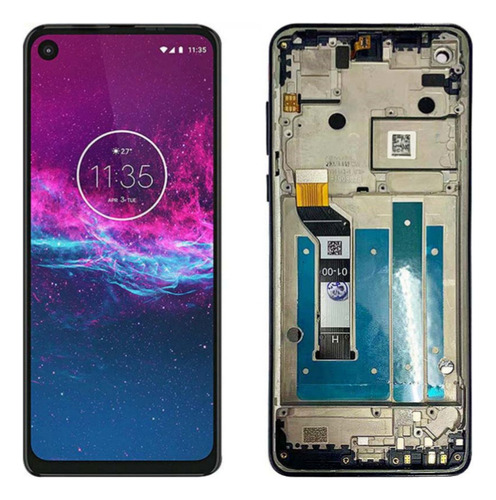 L Pantalla Lcd Con Marco For Motorola One Action Xt2013