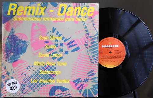 Vinilo Lp Remix Dance - Soda Sumo Sobrecarga - Edfargz