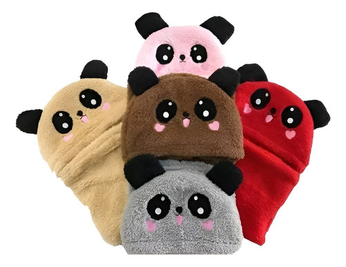 Pack X2 Gorro Con Cuello Felpa Bufanda Cuello Polar Jockey