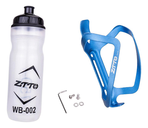 Portabotellas De Agua Para Bicicleta De Montaña Con Azul