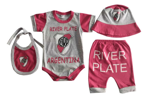 Kit De Bebe River Body Pantalon Gorrito Babero