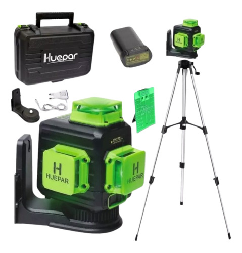 Nível Laser Verde 12 Linhas Tripé Suporte Similar Dewalt