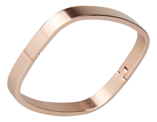 Pulsera Sencilla Unisex, Regalo Para Navidad, Oro Rosa