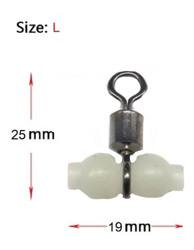 Imagen 3 de 3 de Esmerillones Inyectados Large X 10 Unidades Brilla Oscuridad