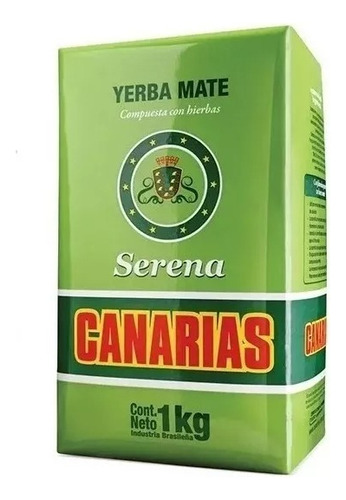 Yerba Mate Canarias Serena 1kg Importada Premium
