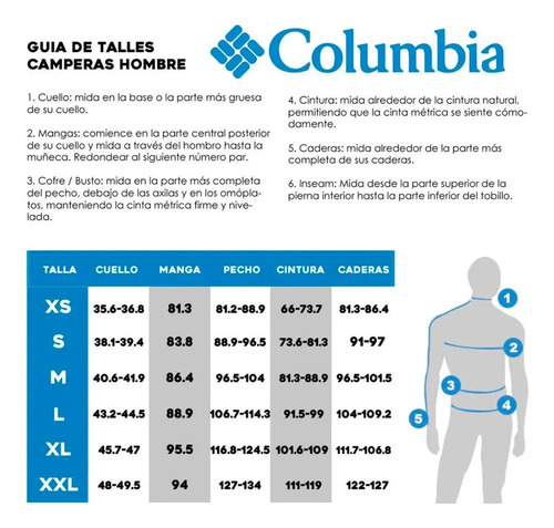 Campera Columbia Térmica Ultra Liviana Secado Rápido