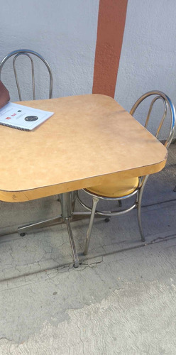 Juego De Mesa Para Restaurante Con 4 Sillas Blanco Sintético (Usado)
