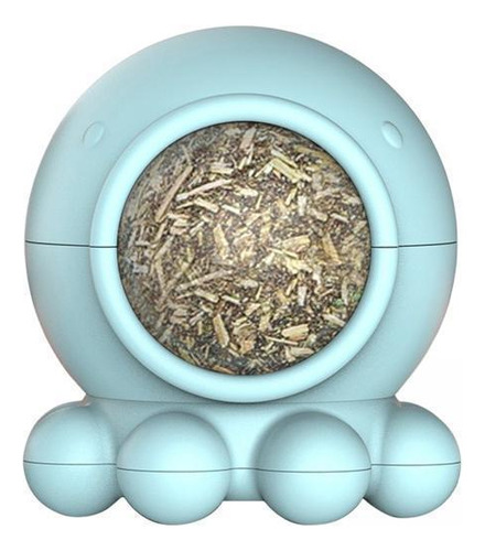 3 Catnip Ball 360 ° Rotación De Dientes Limpieza Cat Azul