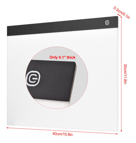 Bloc De Luces Led Ultrafino A3 Copyboard Brillo Sin Escalona