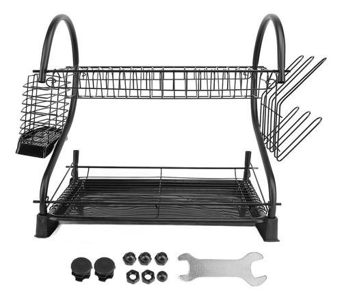 Estante Para Secar Platos, Plancha De 2 Niveles Que Ahorra E