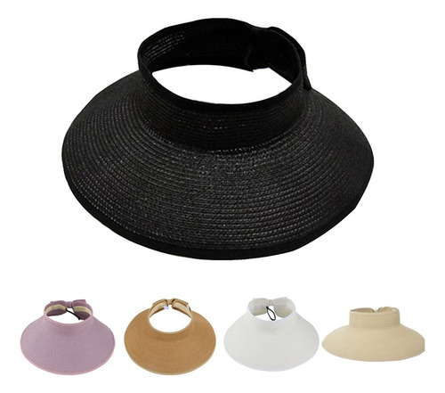 Sombrero De Paja Plegable Con Parte Superior VacĂa Para Vera