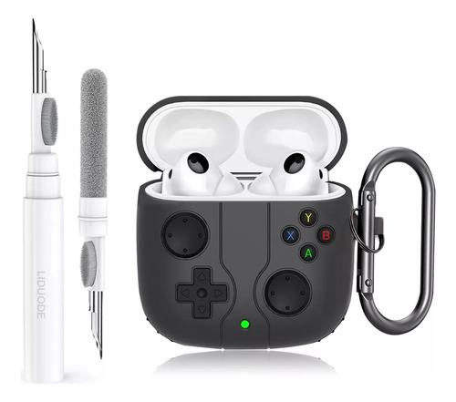 Estuche + Limpiador Para AirPods 2/pro2, Silicona Blanda