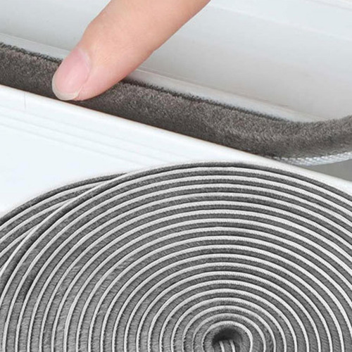 2 Burlete De Silicona Para Puertas Y 0,9 Cm X 0,5 Cm X 10 M