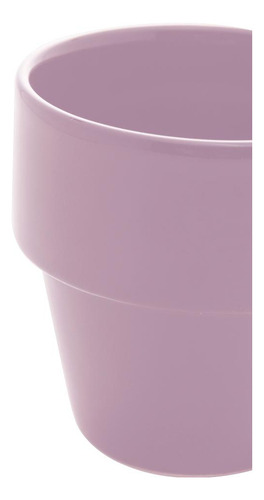 Xícara De Chá De Cerâmica Empilhável Lilás 210ml- Lyor