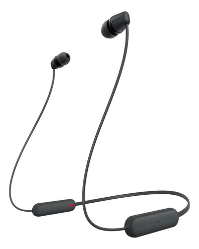 Fone De Ouvido Neckband Sem Fio Sony Wi-c100 Yy2957 Preto Preto