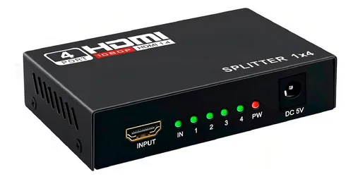 Divisor de cable Hdmi 1x4, divisor 3D Full Hd 1.4