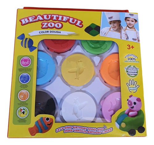 Plastilina Didactica Moldeable Colour Dough Kit X 8 Colores