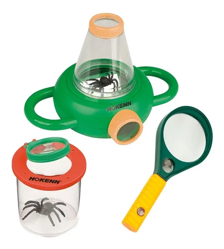 Kit Lupa Insectos Kit Explorador Biologia Naturaleza Niños