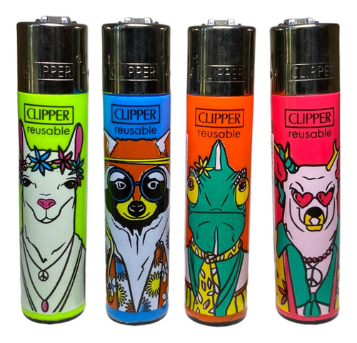Encendedor Clipper Classic Recargable Col. Hippie Theme 3