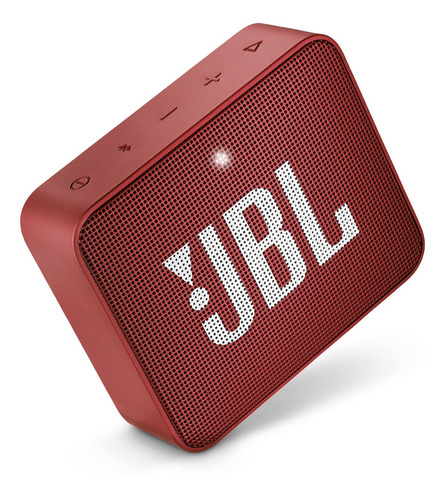 Imagen 2 de 5 de Parlante JBL Go 2 portátil con bluetooth waterproof ruby red