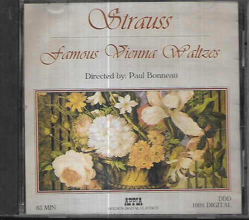 Paul Bonneau Album Strauss Famous Vienna Waltzes Cd Import 