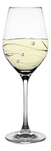 Sparkle - Copa Vino Blanco Decorado Diamante Swarovski Real