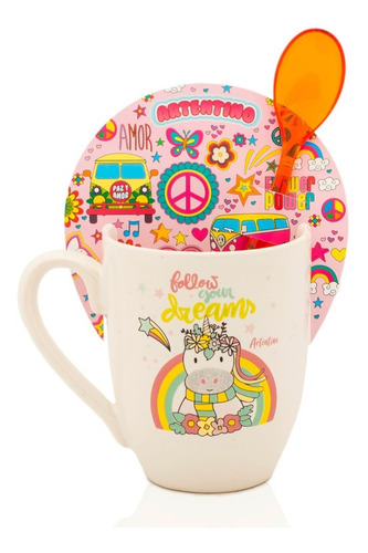 Imagen 8 de 10 de Por Mayor 6 Taza Jarro Cerámica Café Te Cuchara De Regalo