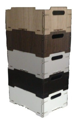 Imagen 3 de 5 de Cajon Caja Apilable Fibroplus Fibrofacil Con Identificador