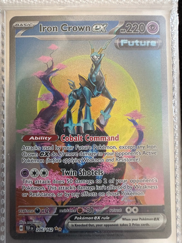 Iron Crown Ex - 206/162 Tef Iron Crown Ex Pokémon Tcg Inglés