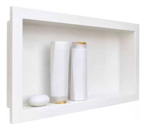 Nicho Para Banheiro E Cozinha Parede Embutir 30x60cm Cores Cor Branco