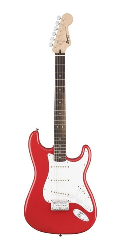 Imagen 1 de 5 de Guitarra eléctrica Squier by Fender Bullet Stratocaster HT de álamo fiesta red brillante con diapasón de laurel indio