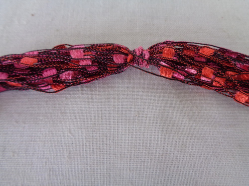 Cordão Tecido Vintage Rosa 02*