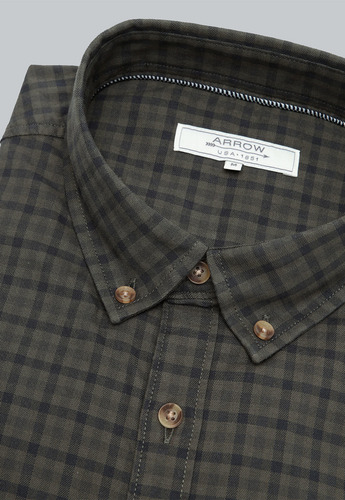 Camisa Cuadros Spandex Arrow Cm31040ve
