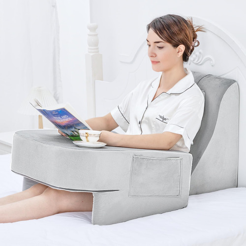 Almohada De Lectura Nhx Con Cojín En Forma De Cuña Para Cama