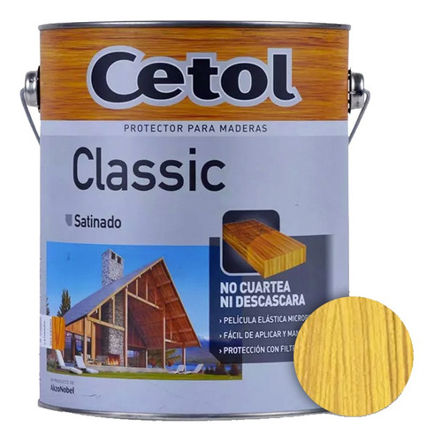 Cetol Classic Satinado Impregnante Protector Exterior X 4lts - Prestigio