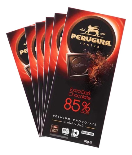 Chocolate Italiano Perugina Extra Dark 85% 86g (6x)