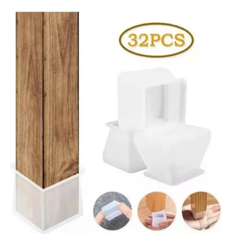 Fj Protetor De Pernas De Silicone Para Mesa E Cadeira Com
