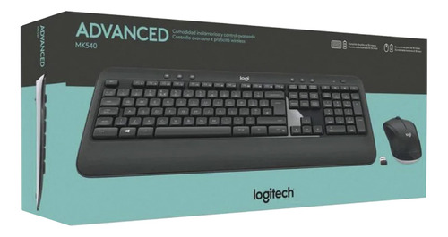 Kit Teclado Y Mouse Inalámbrico Logitech Mk540 Advance