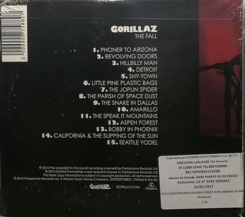 Gorillaz - The Fall Cd Importado