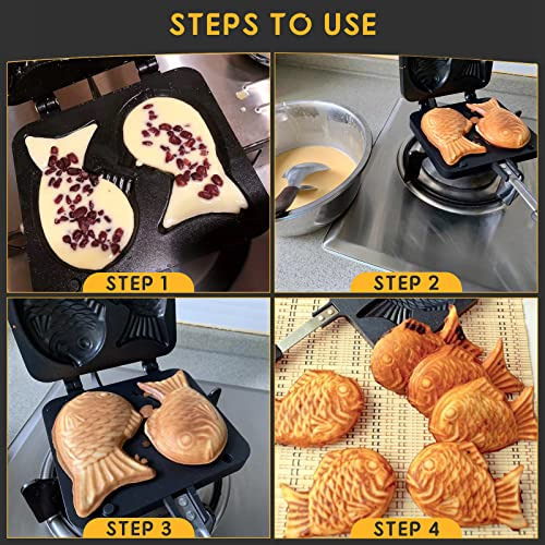 Molde Para Tartas Natgai Taiyaki Con Forma De Pez, Para Hace
