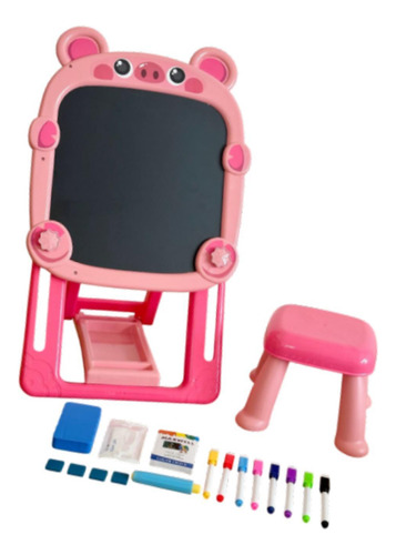 Niños Pequeños Pintura Caballete Aprendizaje Cerdo