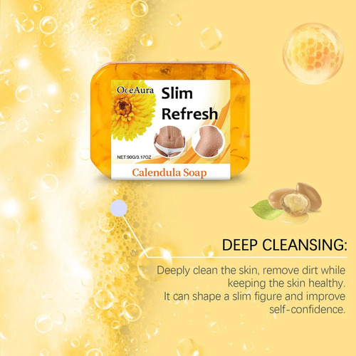 2 Jabón Limpiador Refrescante Calendula Sculpting, 90 G-