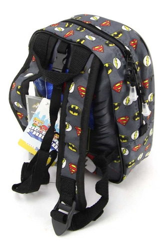 Imagem 7 de 10 de Mochilete Superman Dc Super 3d Com Lancheira Maxtoy 2814am20