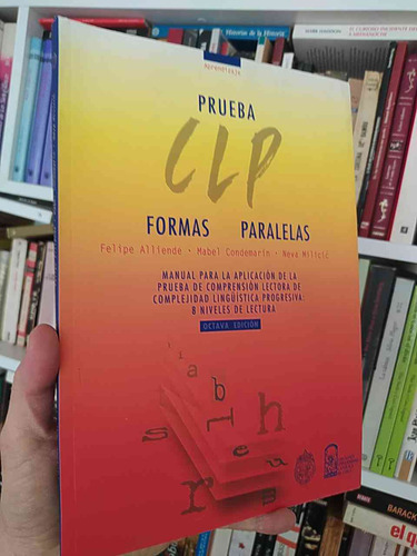 Prueba Clp Formas Paralelas Felipe Alliende, Mabel Condemar (Usado)