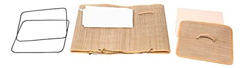 Cesto Rectangular Plegable Impermeable Con Tapa Y Asas