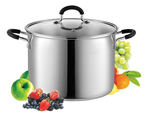 Cook N Home Saucepot De Olla De Acero Inoxidable De 8 Cuarto