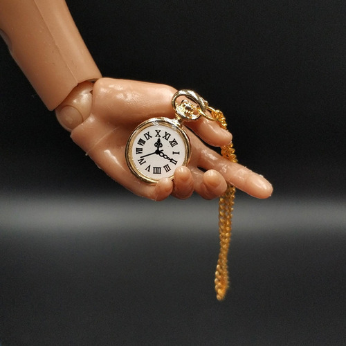 4 Figuras A Escala 1:6, Reloj De Bolsillo, Mini Reloj De